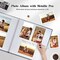 Large Photo Album Self Adhesive 3x5 4x6 5x7 8x10 Pictures Linen Cover 40 Blank Pages Magnetic DIY Scrapbook Album with A Metallic Pen (Gray)